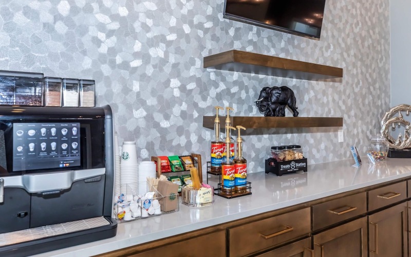 a coffee bar